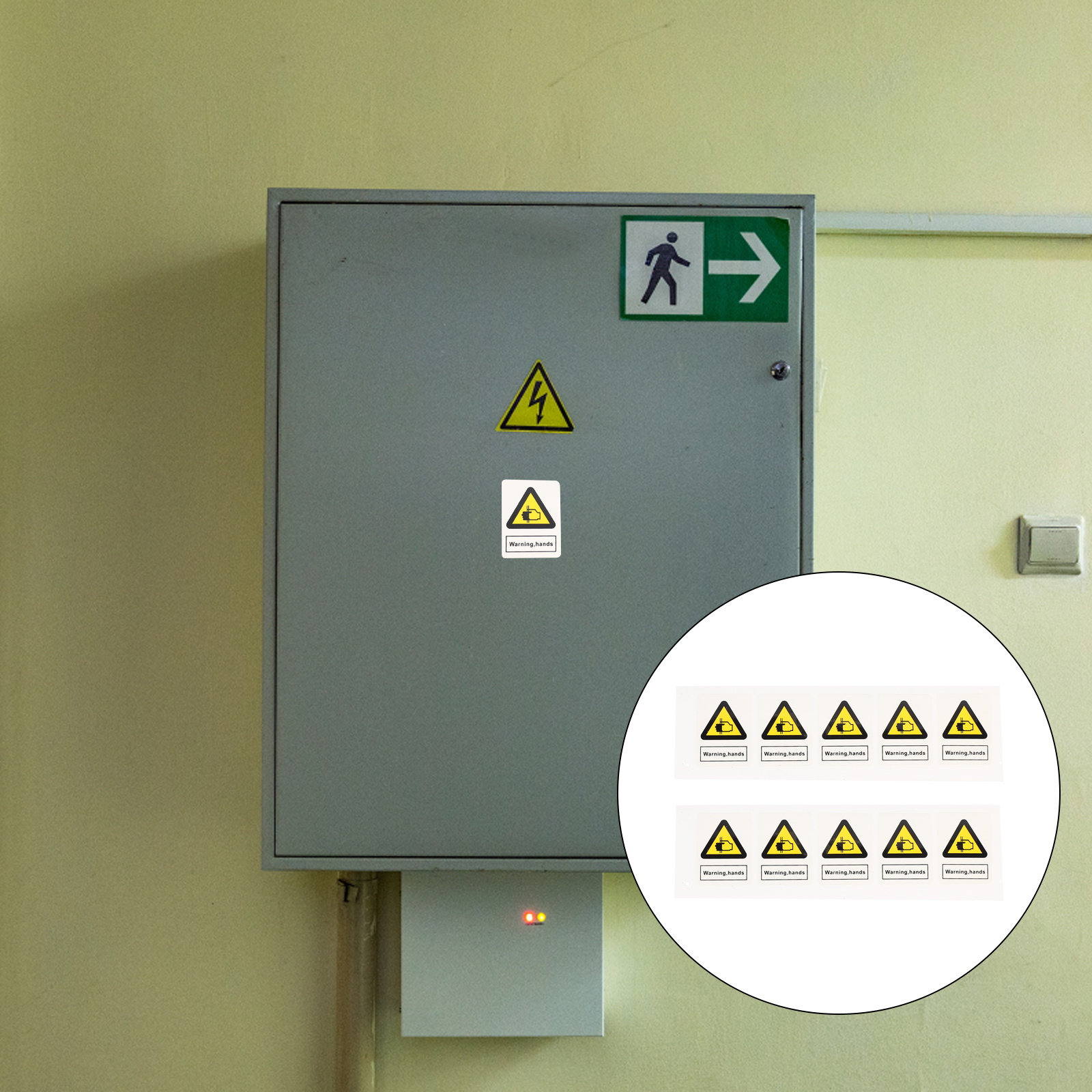 10개입 경고 손 끼임 방지 스티커, 고강도 PVC 안 - Heavy Equipment Warning Sign 리뷰 및 가격