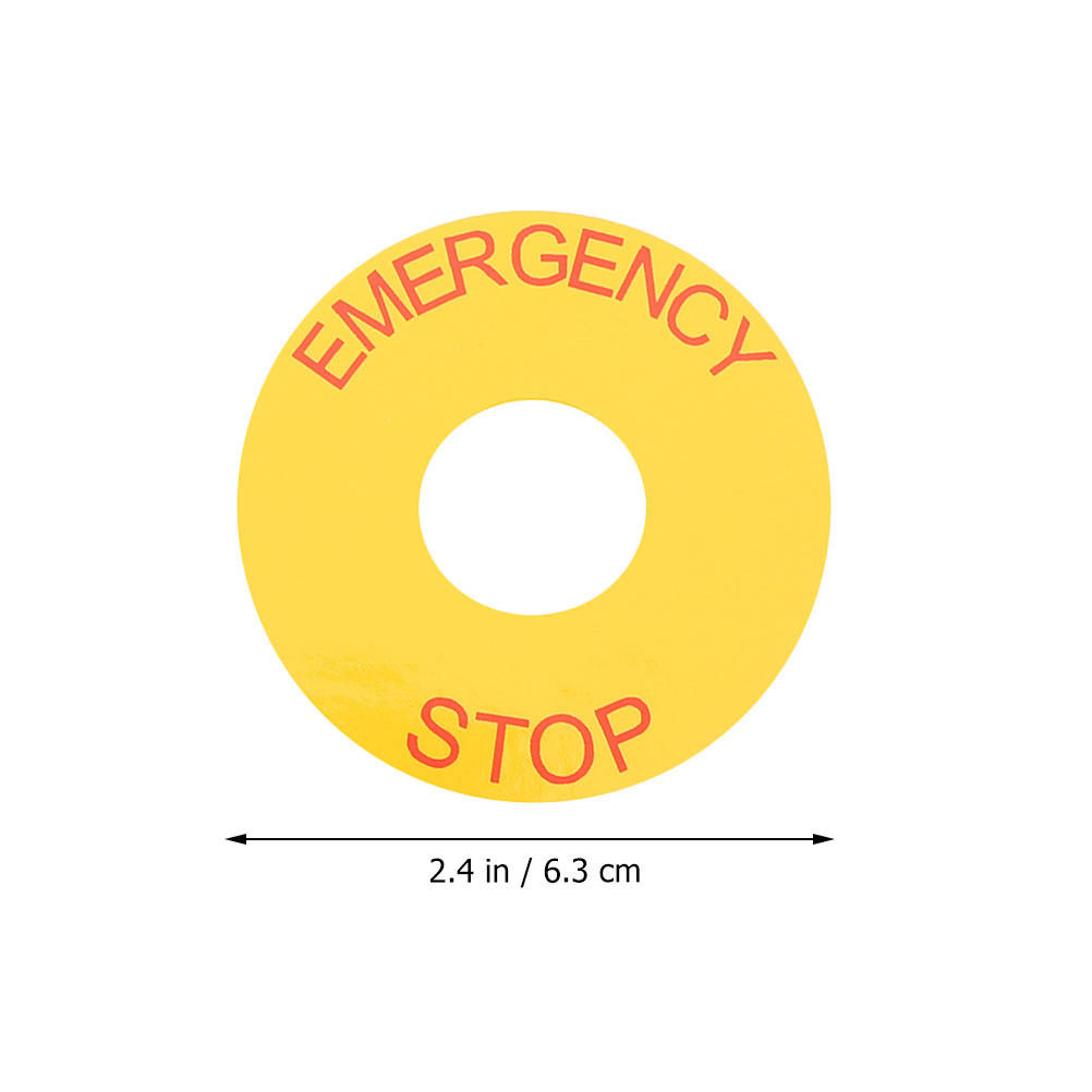 2Pcs 비상 정지 신호 데칼 산업 장비 안전 경고용  - Heavy Equipment Warning Sign 리뷰 및 가격