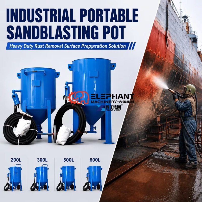 산업용 샌드블라스터 기계, 선박 건조용 강철 빔 표면  - Heavy Equipment Used For Sale 리뷰 및 가격