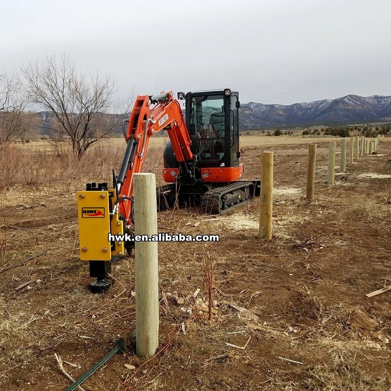 굴삭기 유압식 펜스 포스트 파일 드라이버 램머 어태치먼 - Mini Excavator 리뷰 및 가격