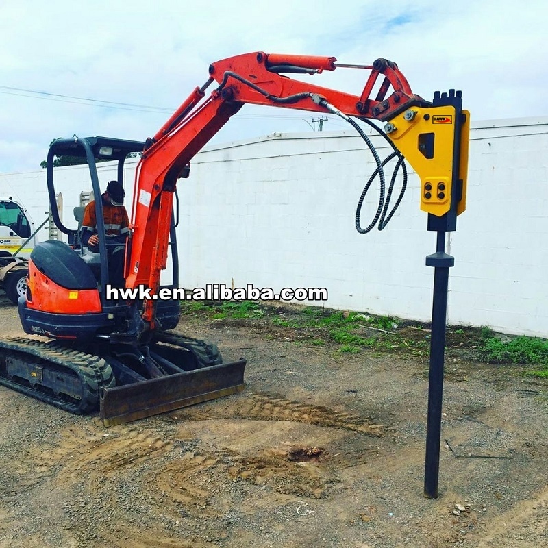 굴삭기 유압식 펜스 포스트 파일 드라이버 램머 어태치먼 - Mini Excavator 리뷰 및 가격